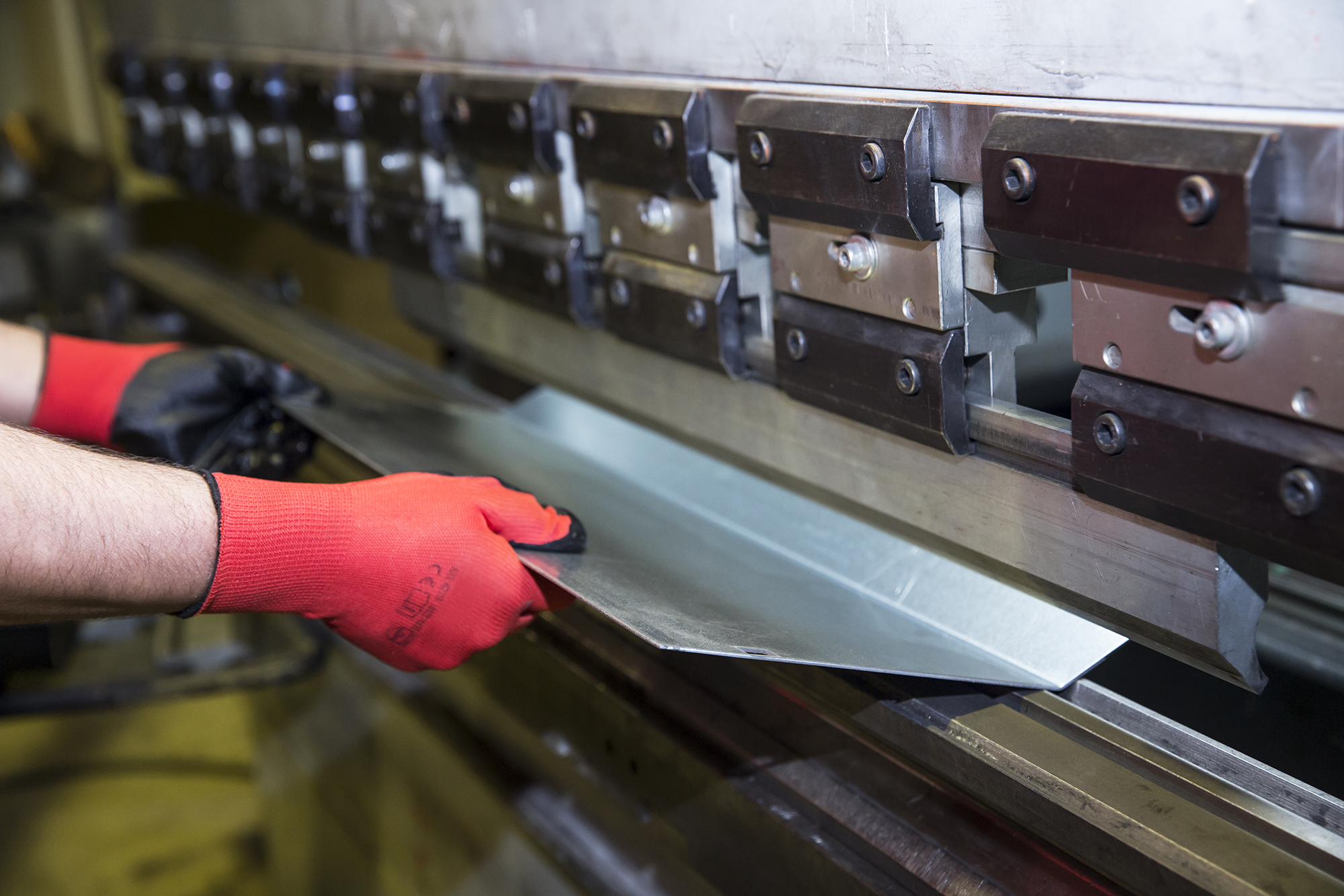 Cnc metal press machine photo shoot